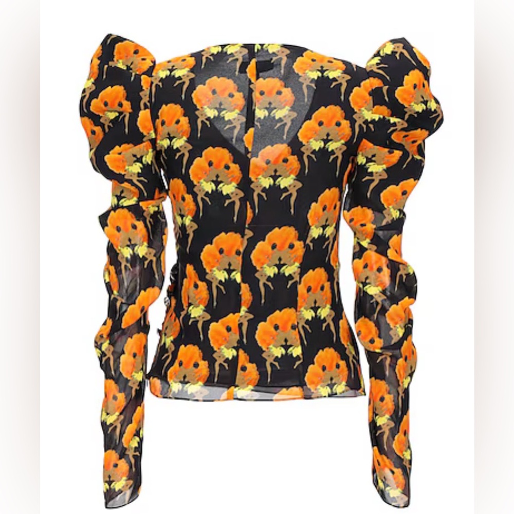 DE LA VALI
TOPS Floral Puff Sleeve Top blouse - Picture 2 of 8